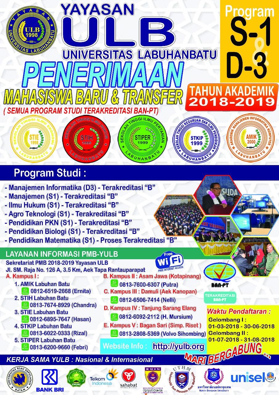 Penerimaan Mahasiswa/i Baru & Transfer